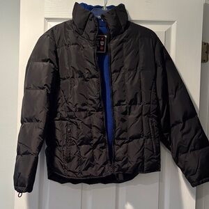 Bubblegum Black and Blue Puffer Jacket